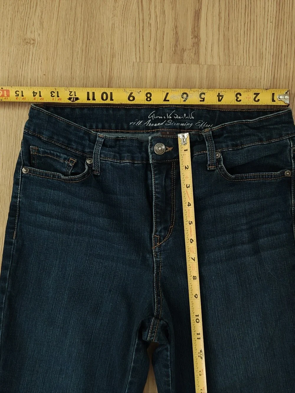 Gloria Vanderbilt Dark Indigo Slimming Jeans Size 8